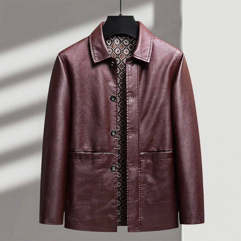 Antonio Verdi | Eco-leather jacket with tailored fit 0