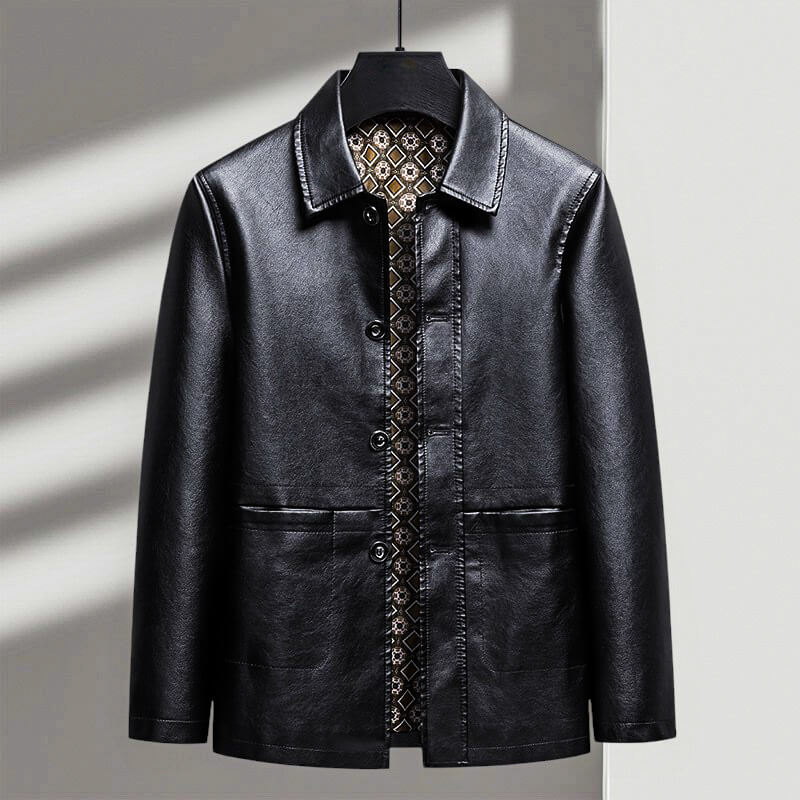 Antonio Verdi | Eco-leather jacket with tailored fit 1