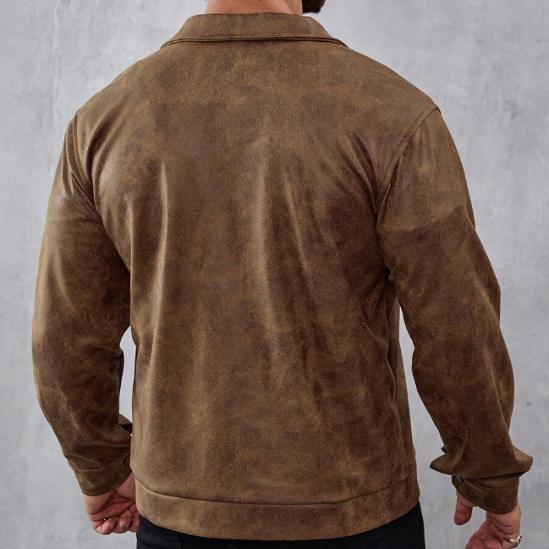 Clyde | Blødt læder, klassisk design, åndbar pasform, let isolering | Læderjakke 2