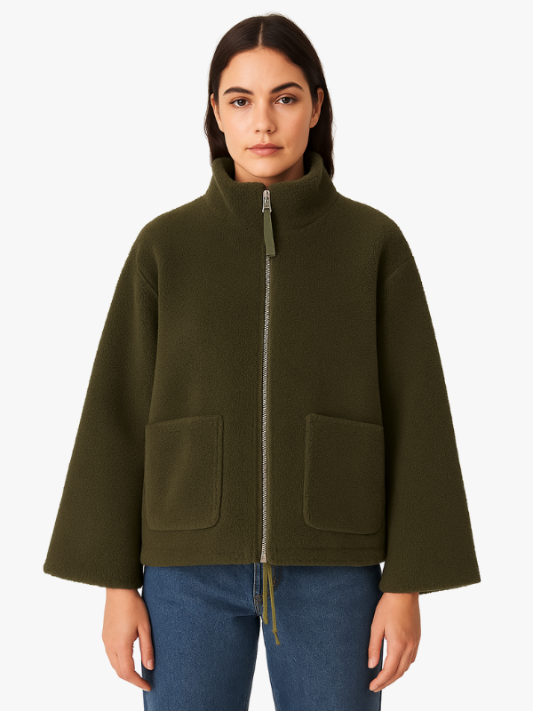 Daphne | Oversized Sherpa fleece jakke 13