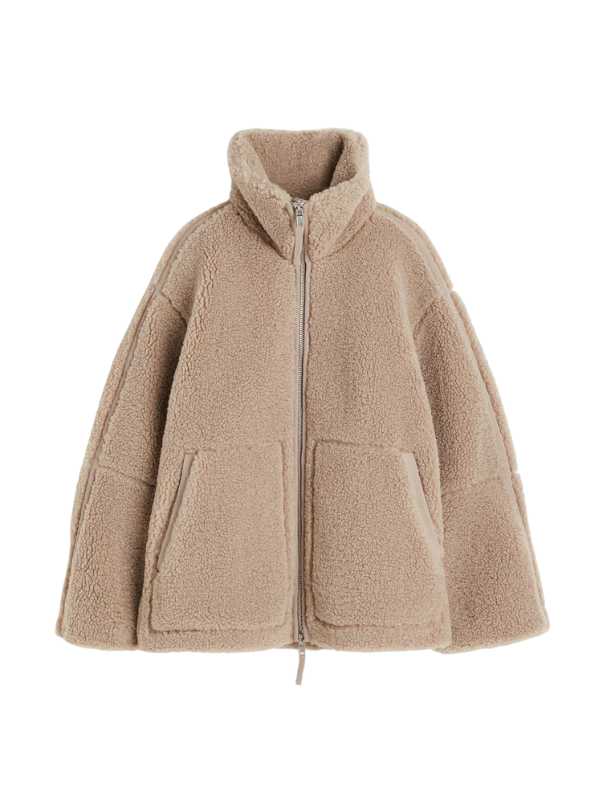 Daphne | Oversized Sherpa fleece jakke 8