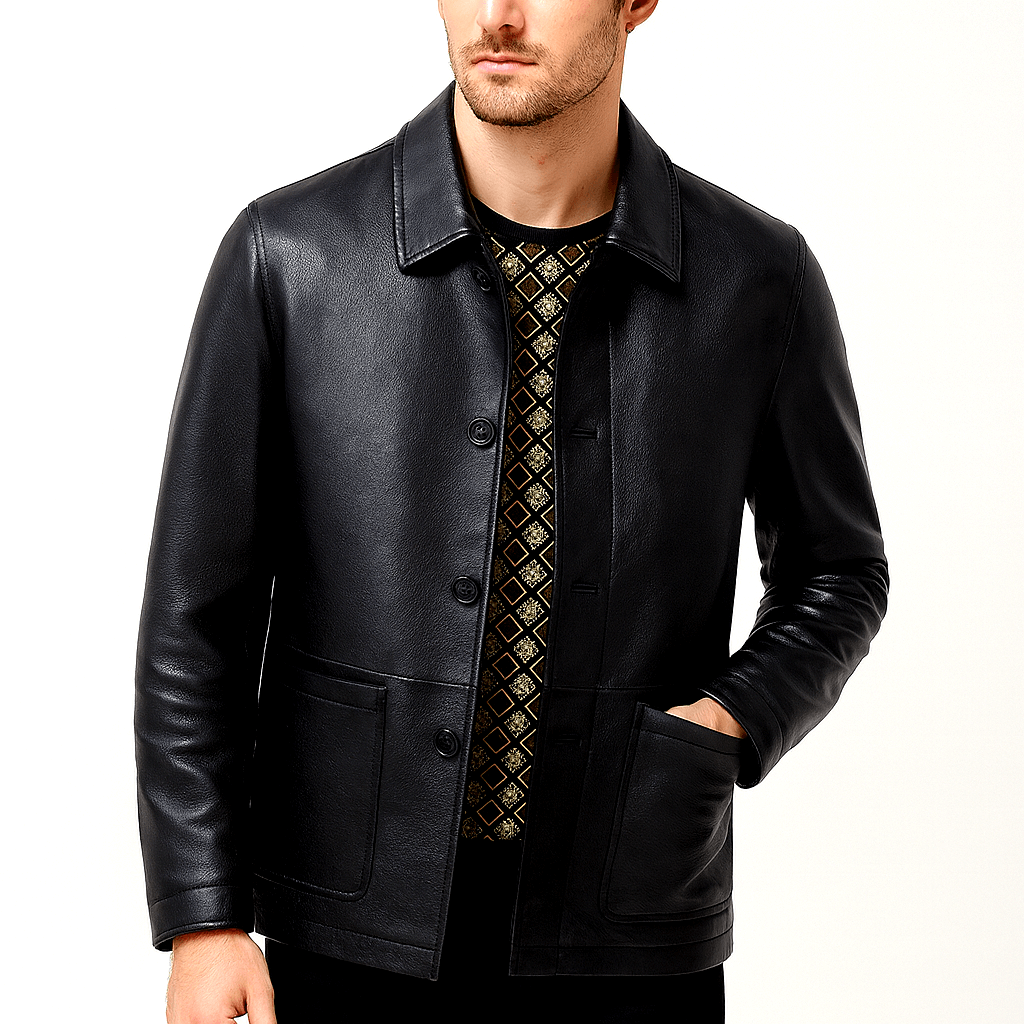 Nordori | Øko-læderjakke med skræddersyet pasform