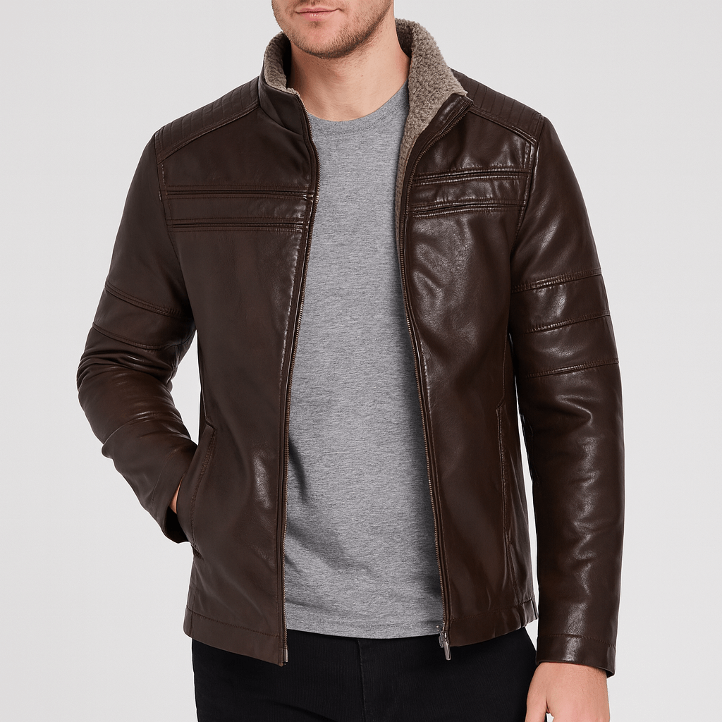 Nordori | Vandafvisende læderjakke