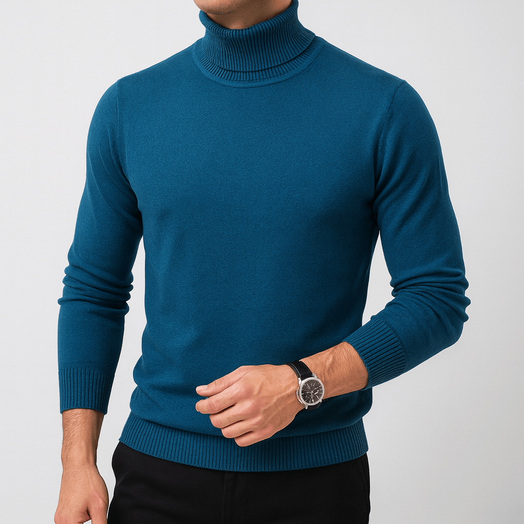Nordori | Blød rullekrave sweater i bomuldsblanding