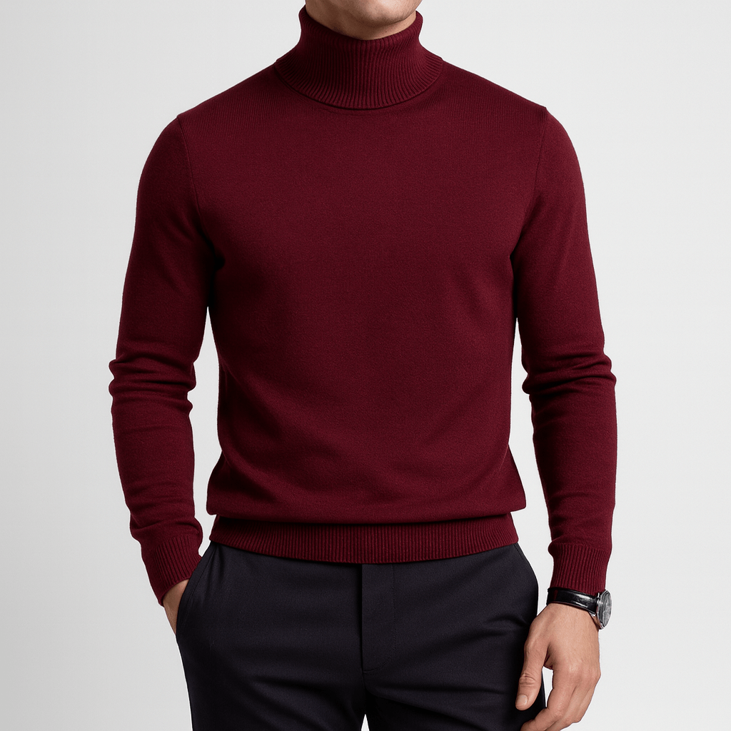 Nordori | Blød rullekrave sweater i bomuldsblanding