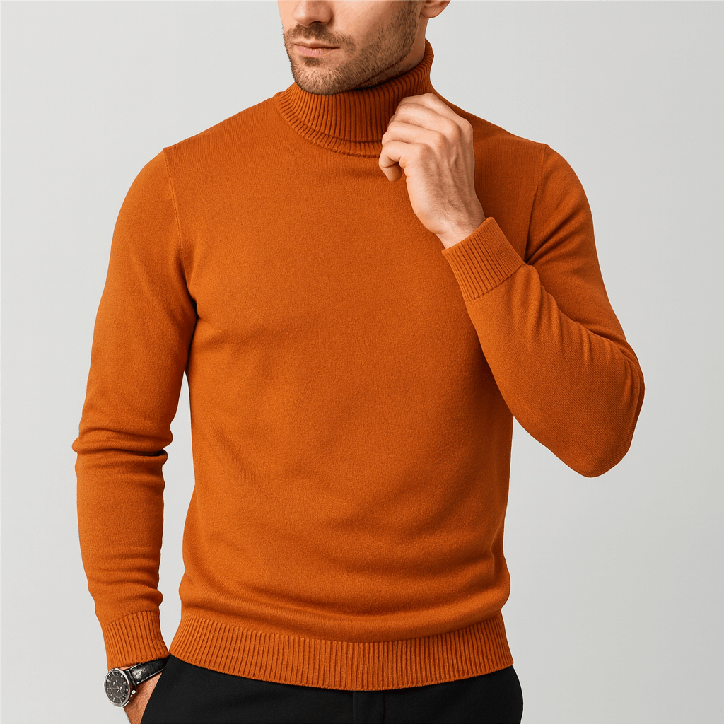 Nordori | Blød rullekrave sweater i bomuldsblanding