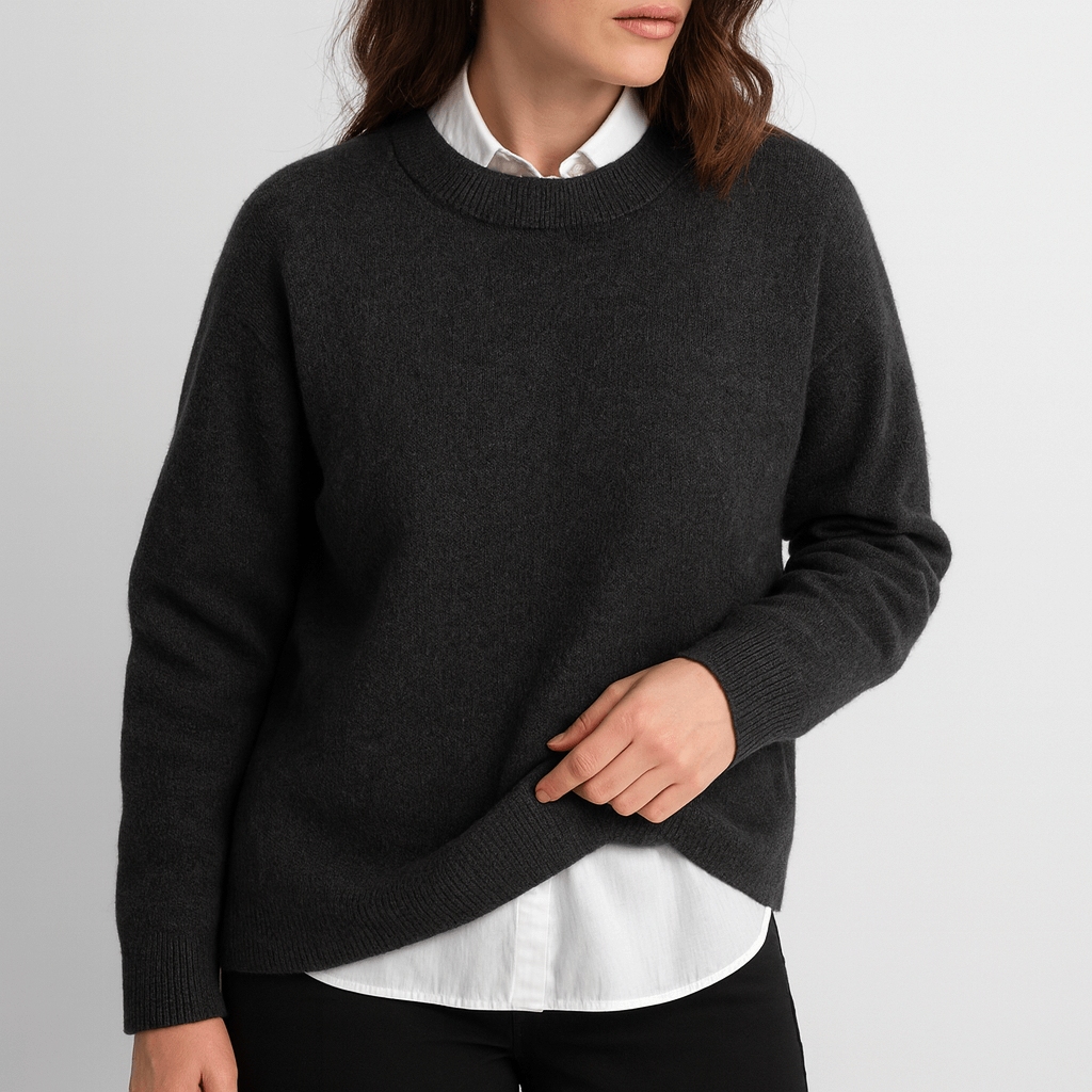 Nordori | Luksuriøs blød rund hals sweater med løs pasform