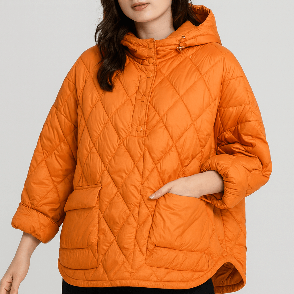 Nordori | Overdimensioneret dun vinterjakke med hætte