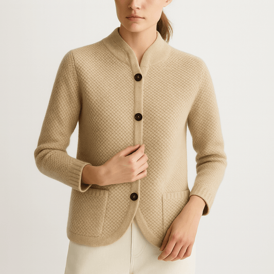 Nordori | Uldfrakke med båndkrave og knapper