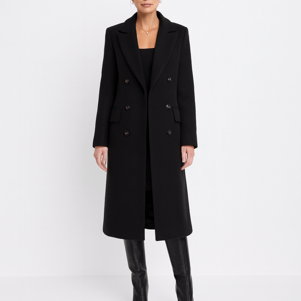 Nordori | Klassisk aftagelig pelskrave, skræddersyet uldfrakke