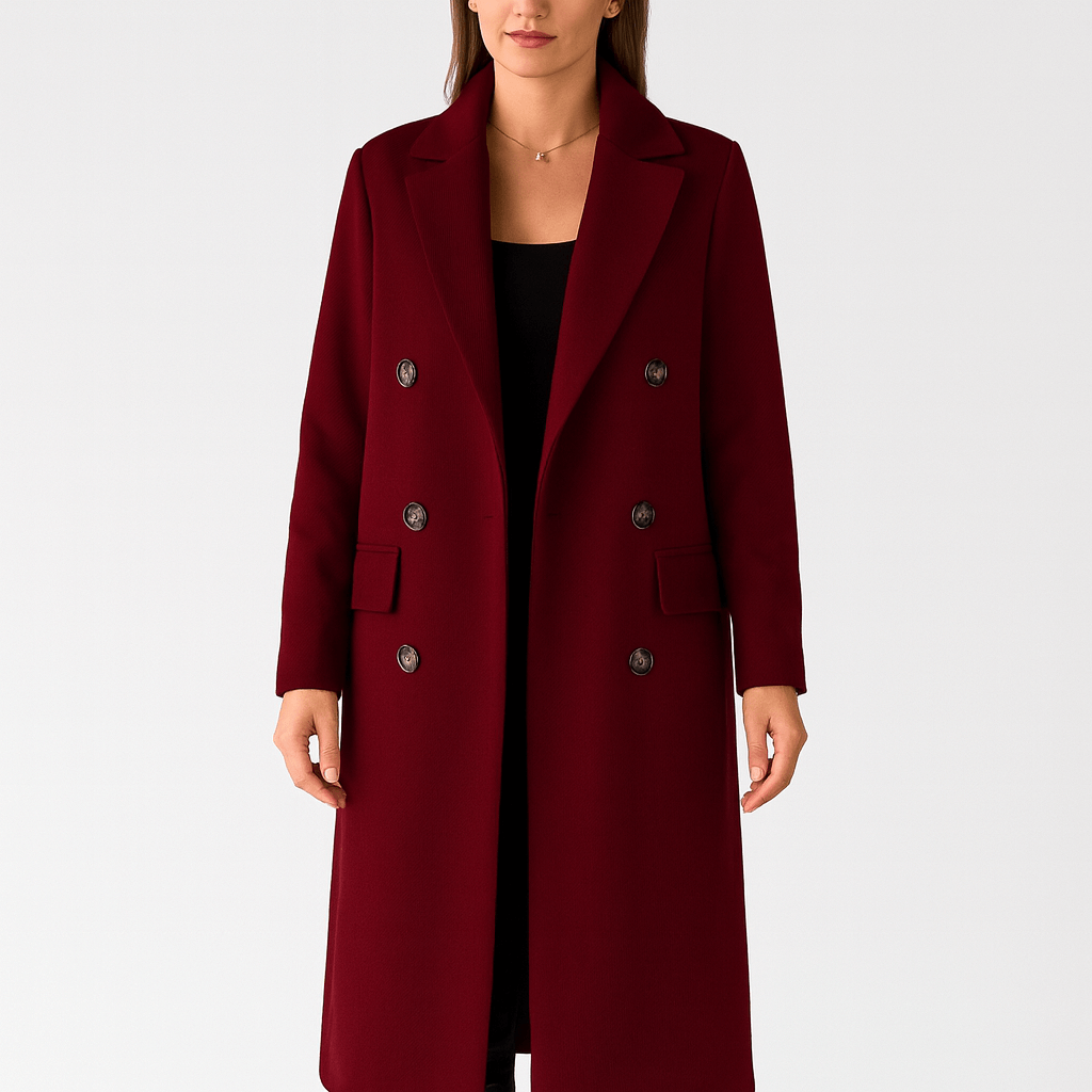 Nordori | Klassisk aftagelig pelskrave, skræddersyet uldfrakke