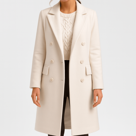 Nordori | Klassisk aftagelig pelskrave, skræddersyet uldfrakke