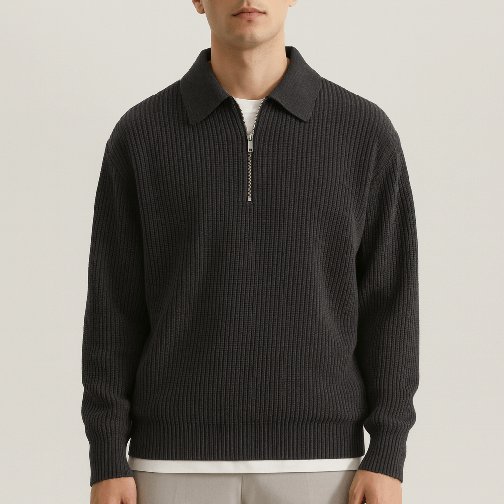 Nordori | Langærmet skjorte med kvart lynlås