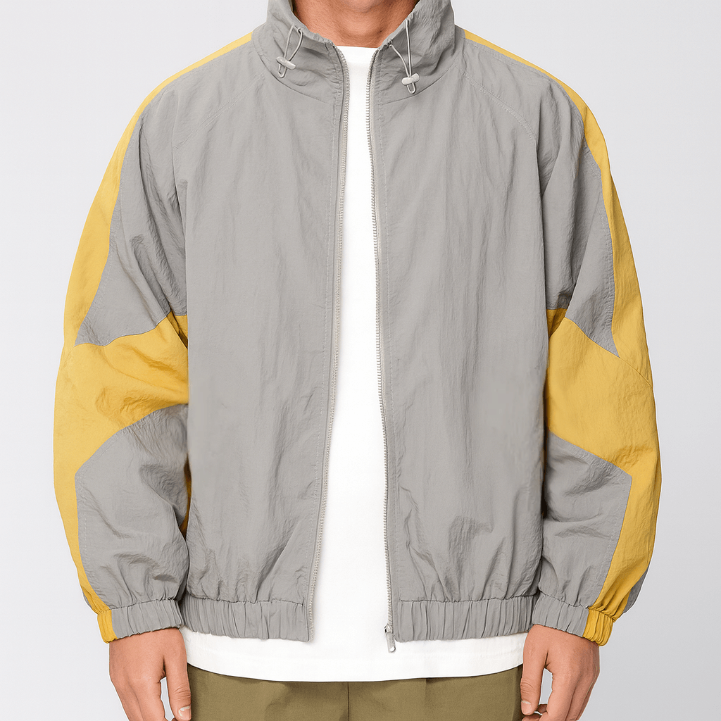 Nordori | Vintage vindjakke med farveblokdesign