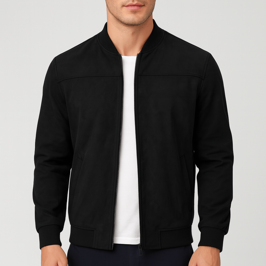 Nordori | Åndbar polyester bomberjakke med hævet krave