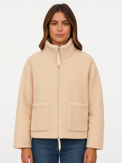 Daphne | Oversized Sherpa fleece jakke 11