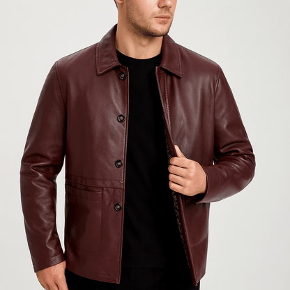 Nordori | Øko-læderjakke med skræddersyet pasform