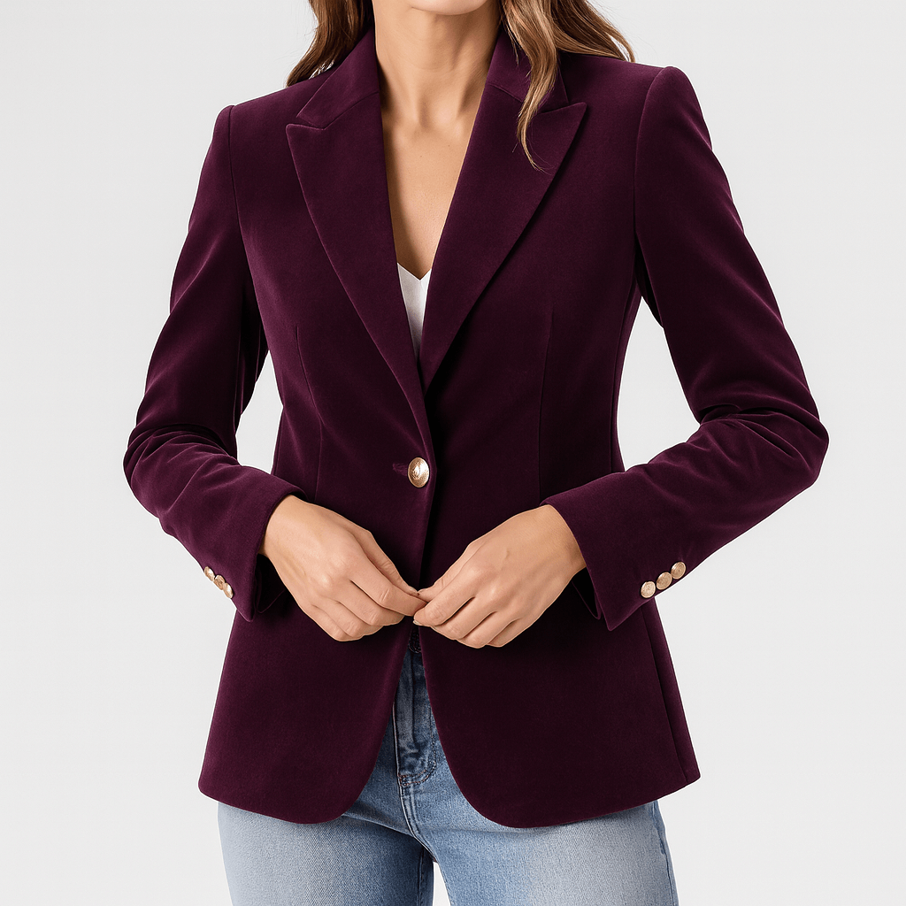 Nordori | Elegant blazer med guldknapper som accent