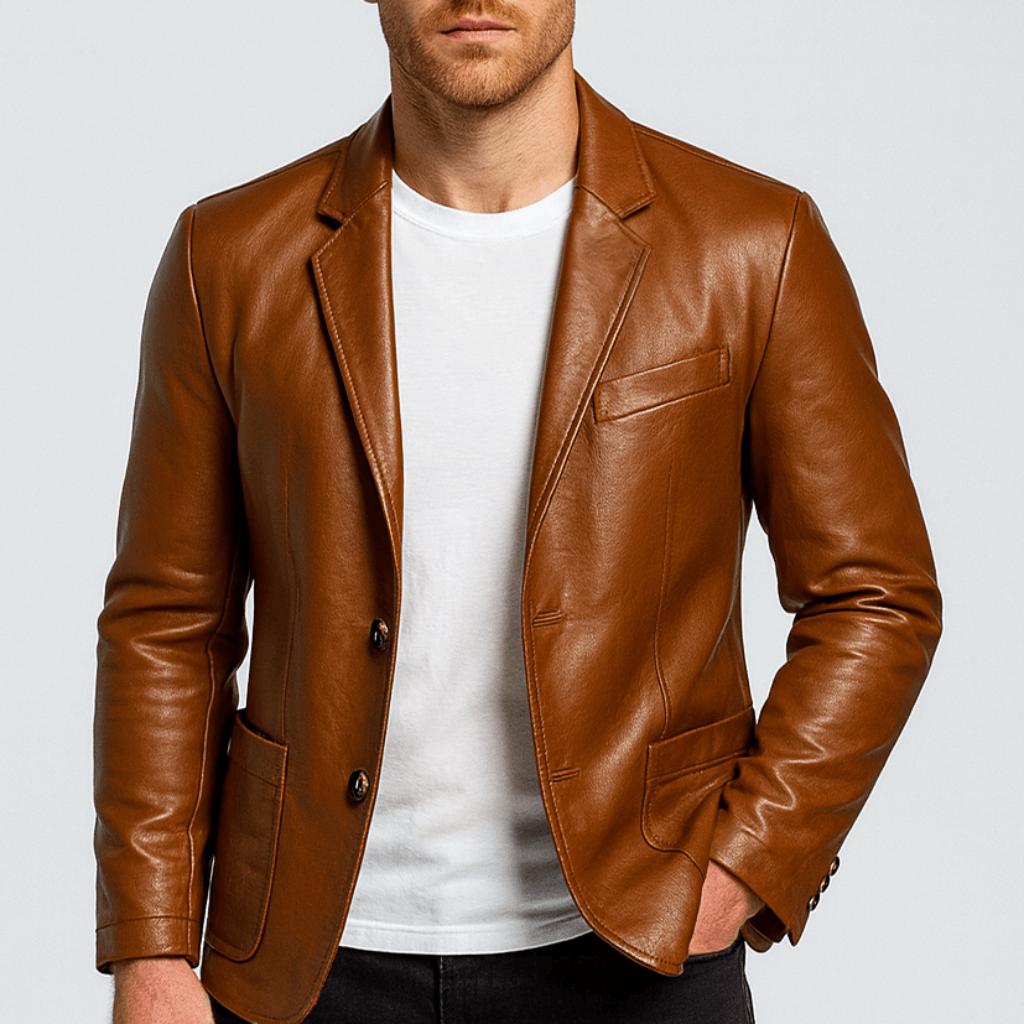 Nordori | Kvalitets læderjakke med moderne snit