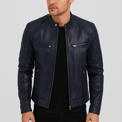 Nordori | Kvalitetslæderjakke med justerbare manchetter