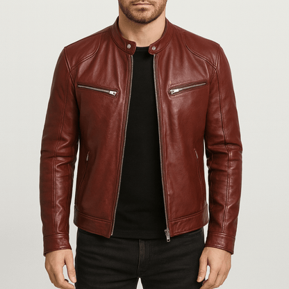 Nordori | Kvalitetslæderjakke med justerbare manchetter