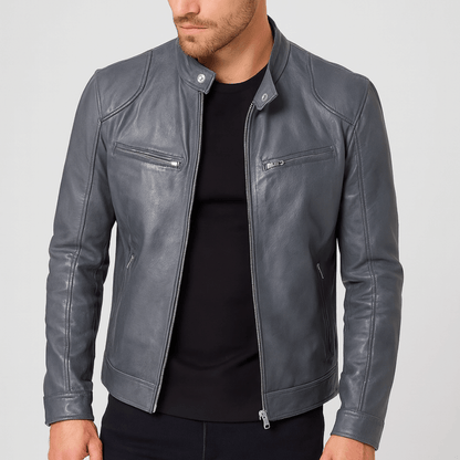 Nordori | Kvalitetslæderjakke med justerbare manchetter