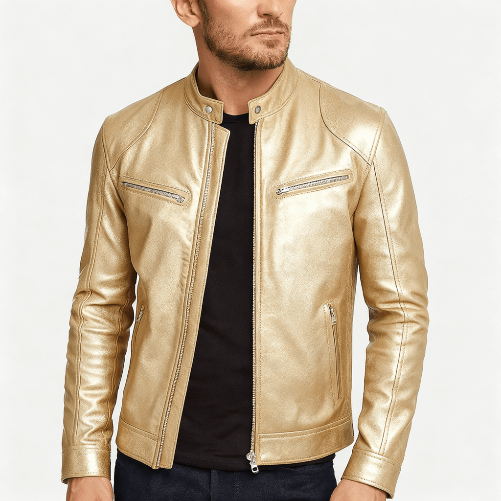 Nordori | Kvalitetslæderjakke med justerbare manchetter