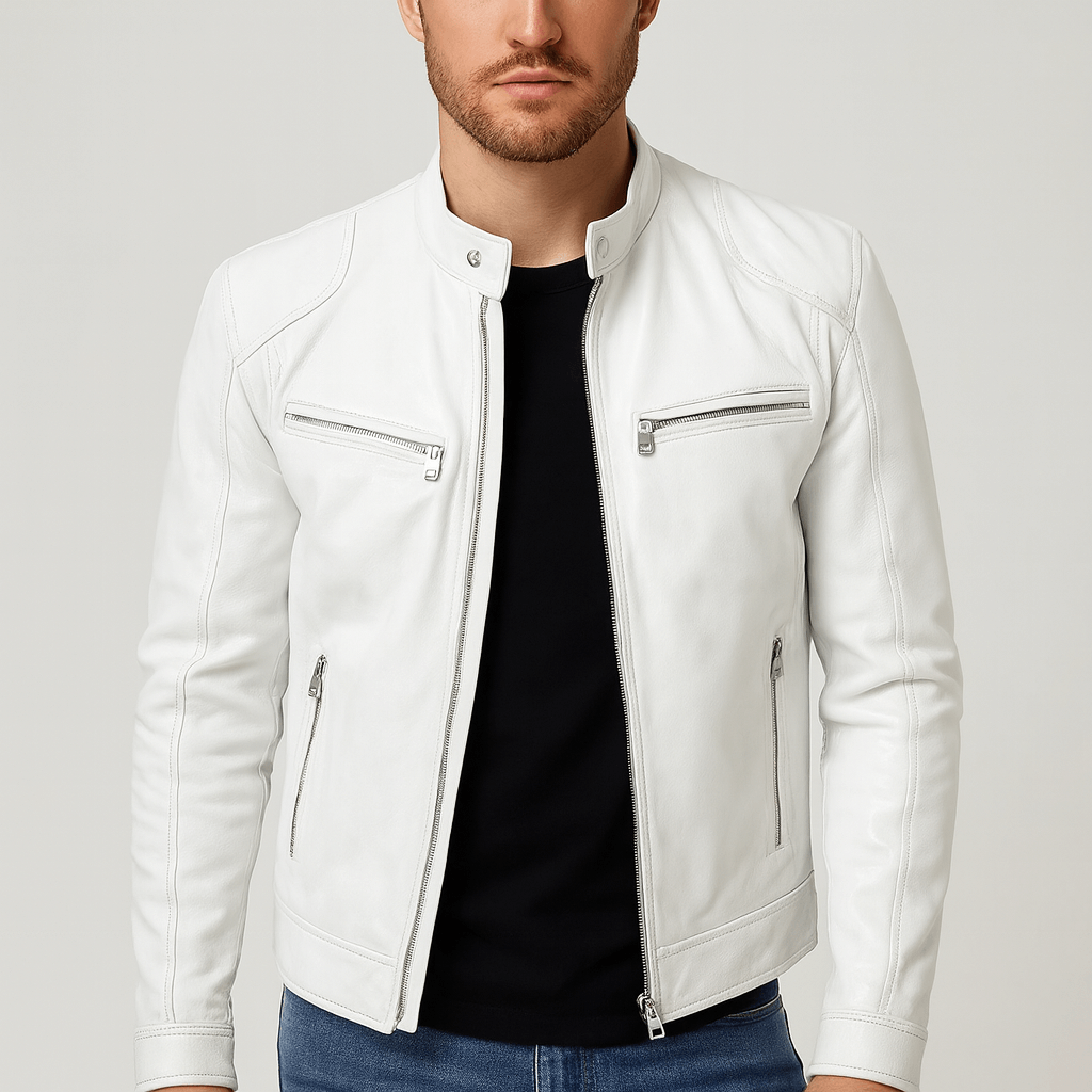 Nordori | Kvalitetslæderjakke med justerbare manchetter