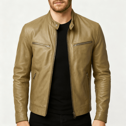 Nordori | Kvalitetslæderjakke med justerbare manchetter