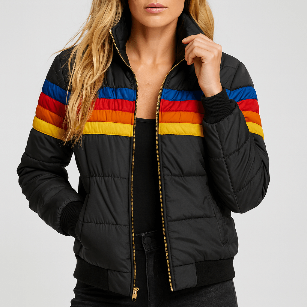 Nordori | Retro farveblok vinterjakke