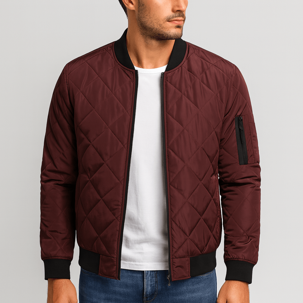 Nordori | Slim-fit bomberjakke med lynlåslommer