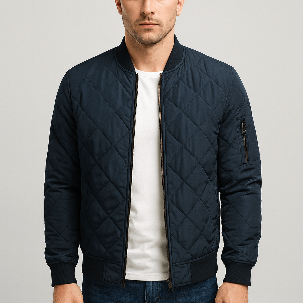 Nordori | Slim-fit bomberjakke med lynlåslommer