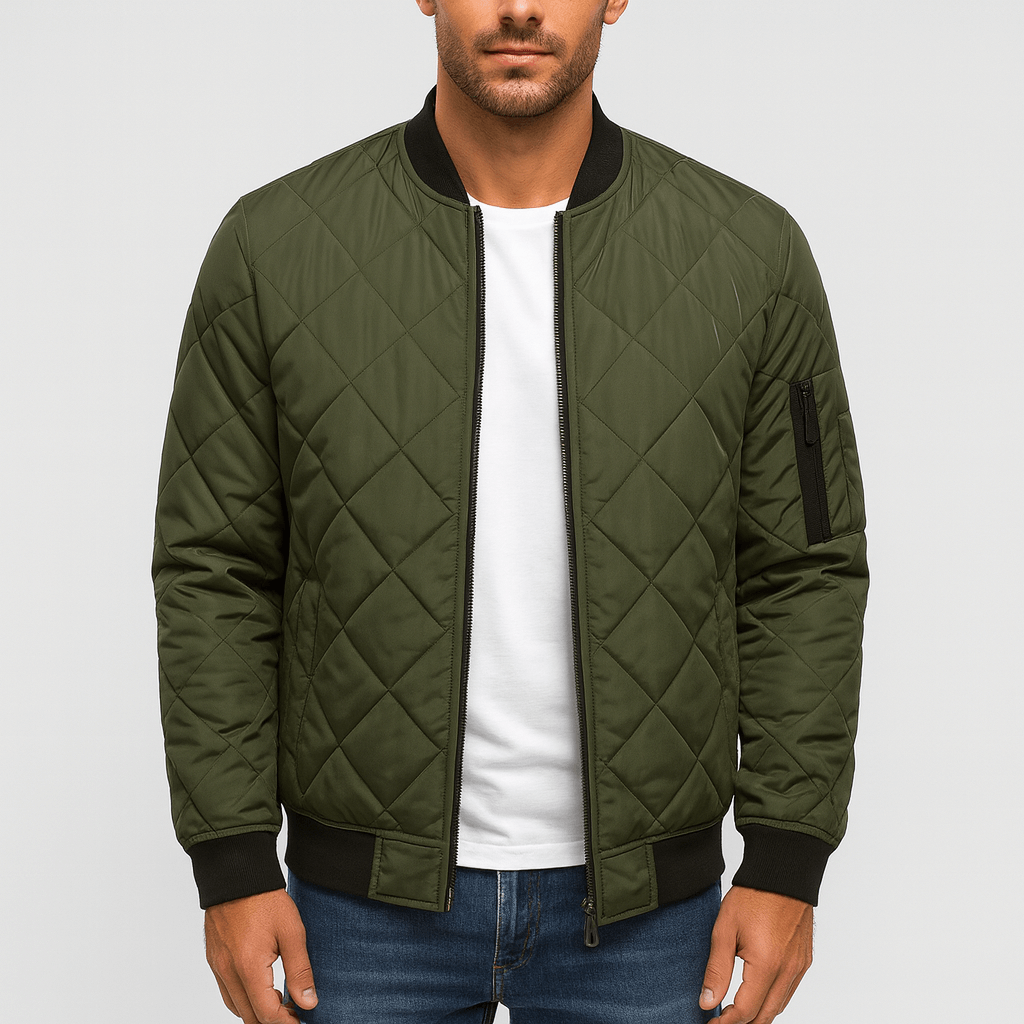 Nordori | Slim-fit bomberjakke med lynlåslommer