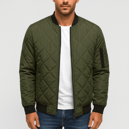 Nordori | Slim-fit bomberjakke med lynlåslommer