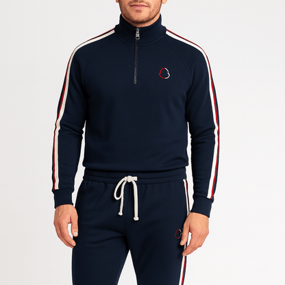 Nordori | Slimfit træningsdragt med kvart lynlås