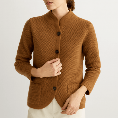 Nordori | Uldfrakke med båndkrave og knapper