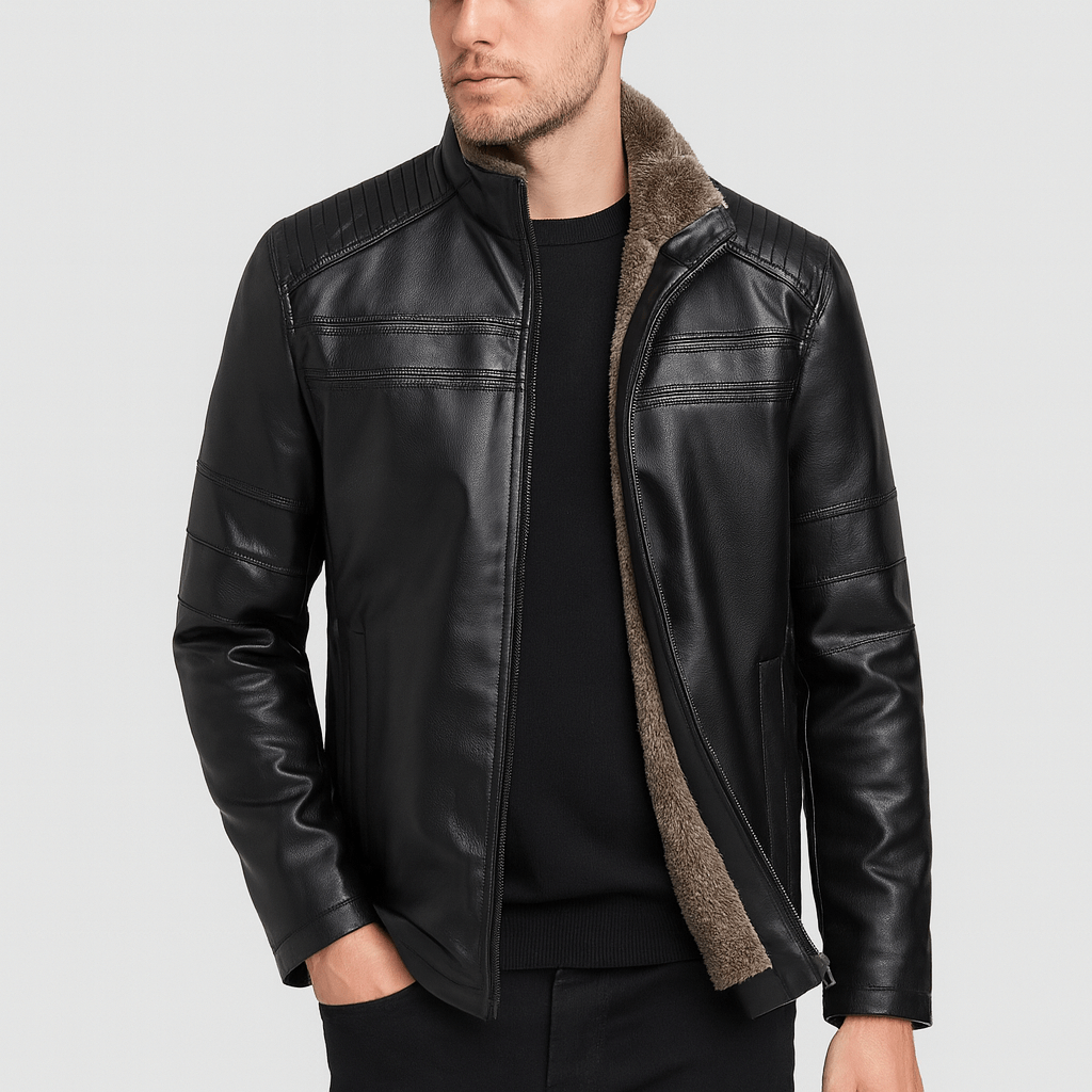 Nordori | Vandafvisende læderjakke