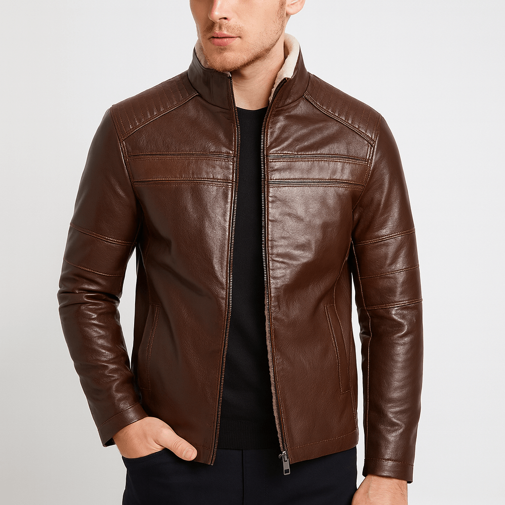 Nordori | Vandafvisende læderjakke