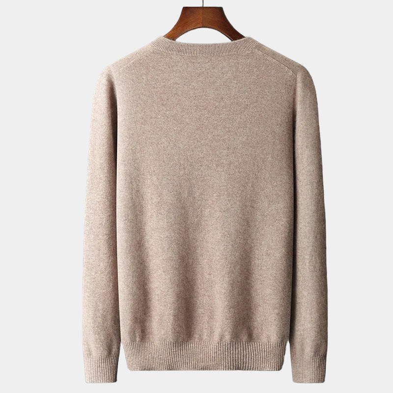 Victoria Mae | Strikket sweater i uldblanding med V-hals 1