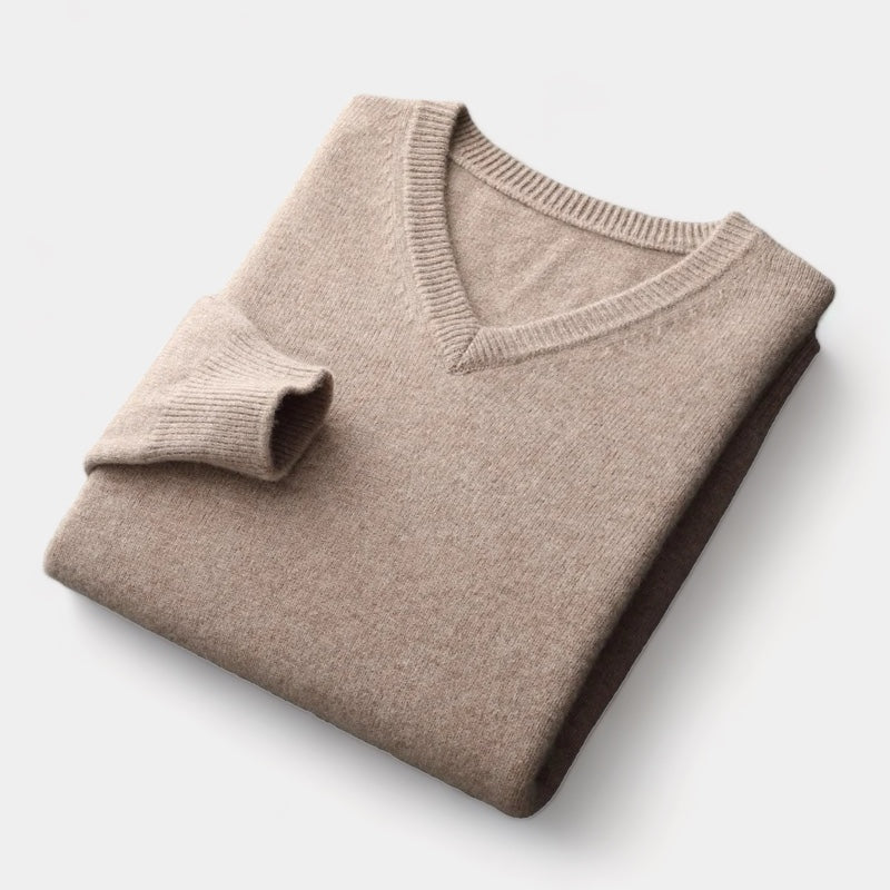 Victoria Mae | Strikket sweater i uldblanding med V-hals 2