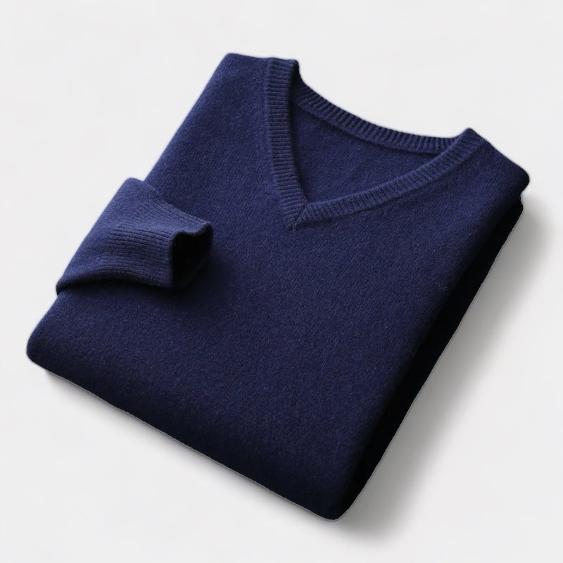 Victoria Mae | Strikket sweater i uldblanding med V-hals 5