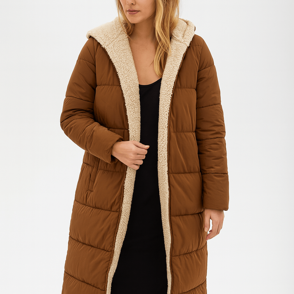 Nordori | Vendbar lang vinterjakke med hætte