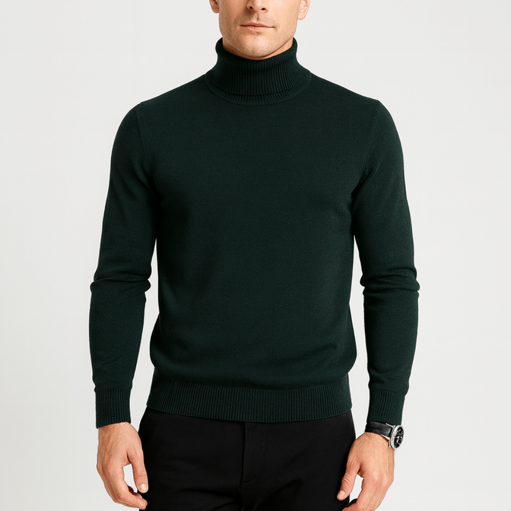 Nordori | Blød rullekrave sweater i bomuldsblanding