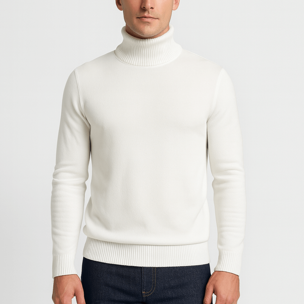 Nordori | Blød rullekrave sweater i bomuldsblanding