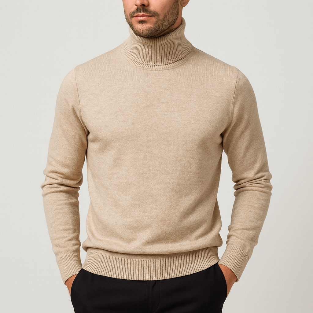 Nordori | Blød rullekrave sweater i bomuldsblanding