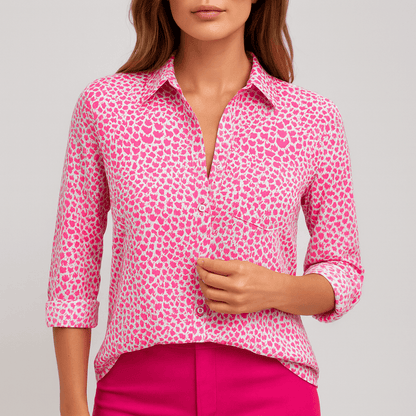 Nordori | Klassisk bluse med struktureret krave