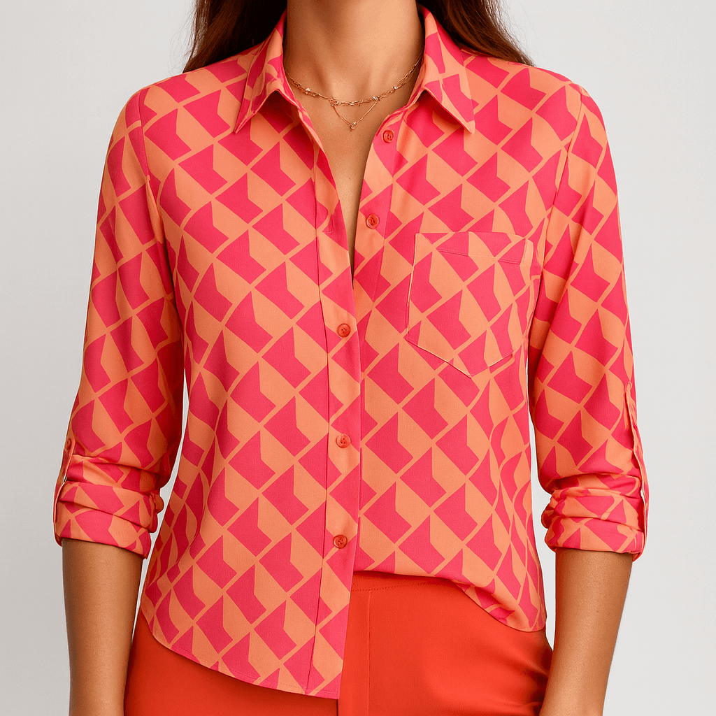 Nordori | Klassisk bluse med struktureret krave