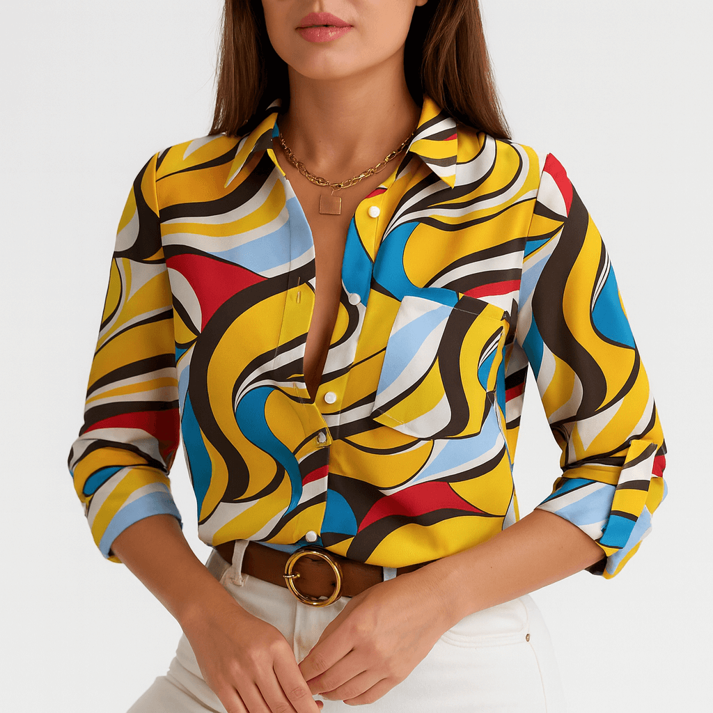 Nordori | Klassisk bluse med struktureret krave