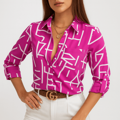 Nordori | Klassisk bluse med struktureret krave