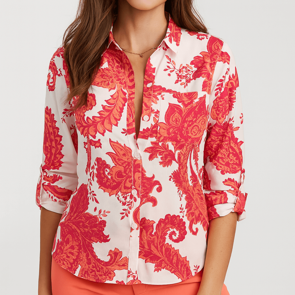 Nordori | Klassisk bluse med struktureret krave